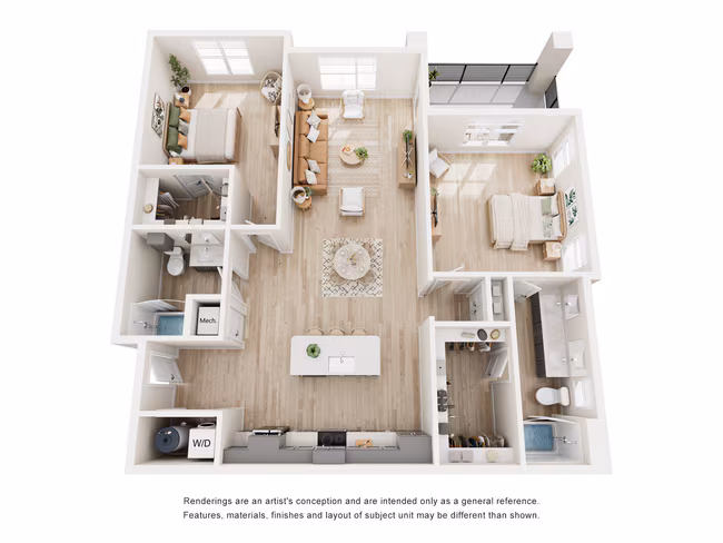 2B - 2B 1327 floor plan
